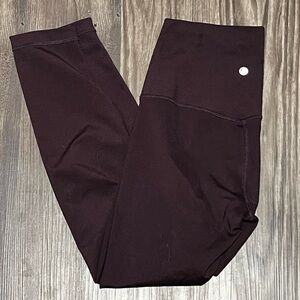 Yogalicious Lux 24” leggings High Waist smooth burgundy Capri